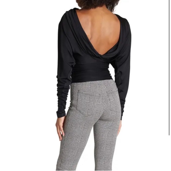 RUNWAY Saint Laurent Draped Jersey Open back Top - Picture 7 of 15